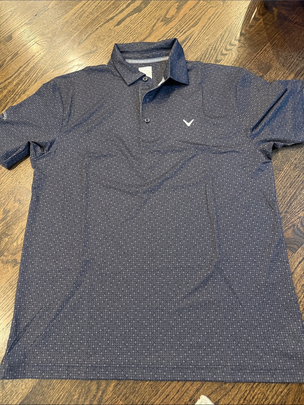 Callaway Men’s Navy Microdot Polo Shirt medium